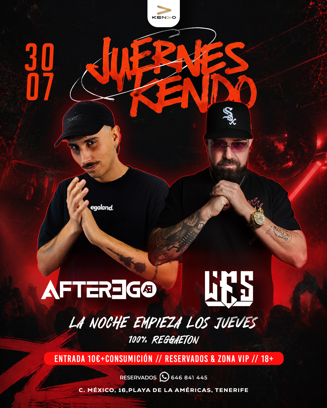 Fiesta Juernes Kendo en KENDO Lounge Bar, Playa de las Américas