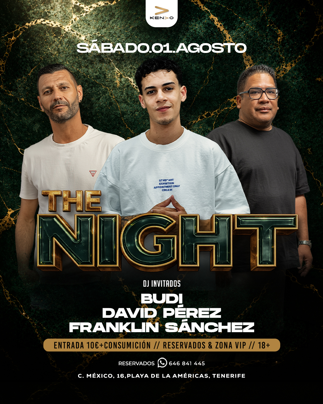 Fiesta The Night sábado en KENDO Lounge Bar, Playa de las Américas